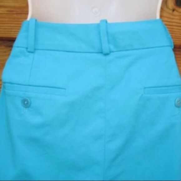 NWT Talbots Turquoise Curvy Cropped Pants - Picture 6 of 7